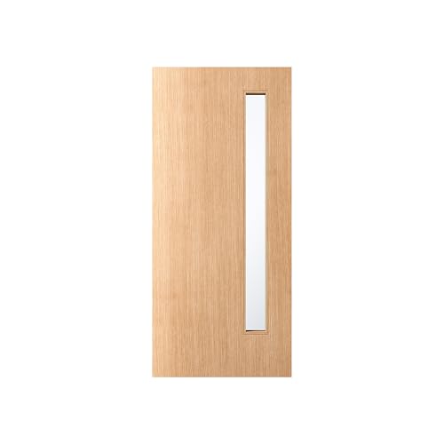 Rome Modern Wood Front Door - 36x80 White Oak