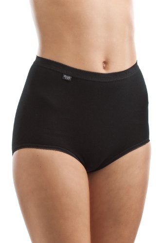 Sloggi Damen Unterhose Basic+ Maxi, 42, Schwarz