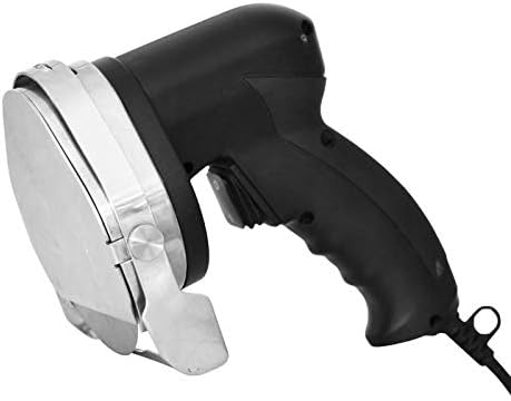 KEBAB CUTTER WITH ROUND STAINLESS STEEL AND SERRATED BLADE