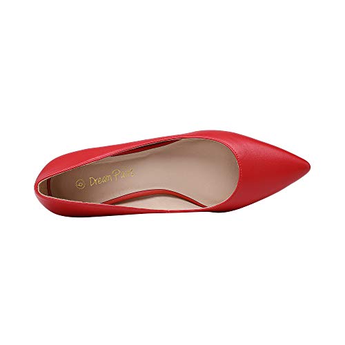 Image of DREAM PAIRS Women's Chunky Low Block Heels Closed Toe Dress Pumps Shoes