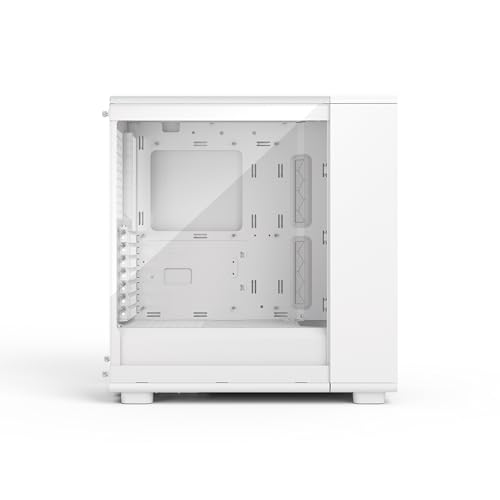 Image of Fractal Design Epoch White - Clear Tempered Glass Side Panel - Gaming PC Case - Mesh Front Panel - Three Momentum 12 Fans Including - Spacious Interior - ATX /mATX /ITX Support