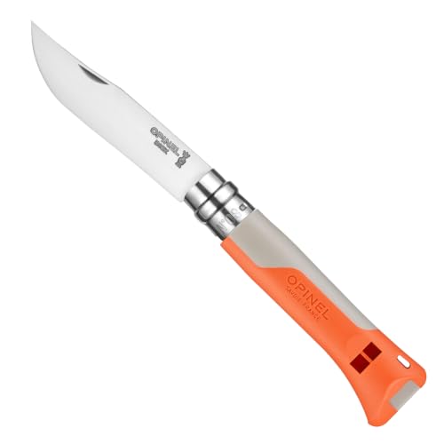 Opinel No. 08 Horizon Stainless Steel Folding Outdoor Knife (Sand/Orange)