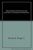 Basic statistics for business and economics;: A computer-oriented text 0675093953 Book Cover