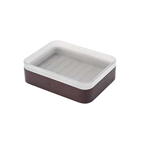 Idesign Kane Soap Dish, Frost/Espresso #TOP2
