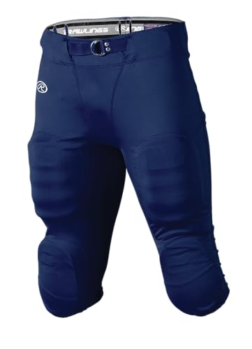 League Outfitters Adult Nofly Football Game Pants, Navy - X-Small