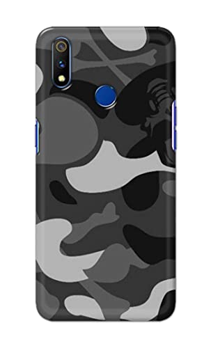 Image of Printed Hard Back Cover Case for Realme 3 Pro Back Cover (Army Pattern) -1302
