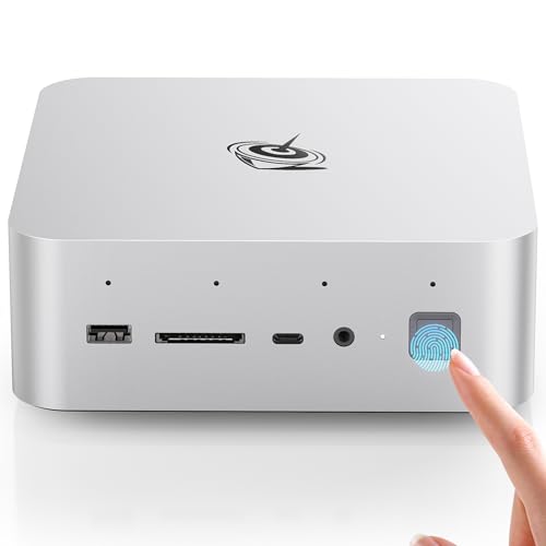 Beelink GTI14 AI Mini PC、Intel Core Ultra 9 185H (16T/22C、最大5.1GHz)、64GB DDR5 2TB PCIe4.0 SSD ミニデスクトップコンピューター、デュアル2.5G LAN/指紋センサ