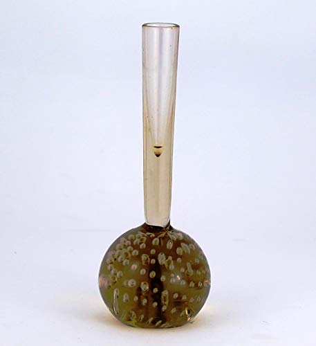 Holmegaard Verre de Kastrup Vase en rétro Vintage 1965 Dessin Solifleur - Mesures: 194 GR. 13,5 cm de Hauteur et 5 cm de diamètre. Couleur intégrée: Fumé à Bulles - Article d'occasion Cover