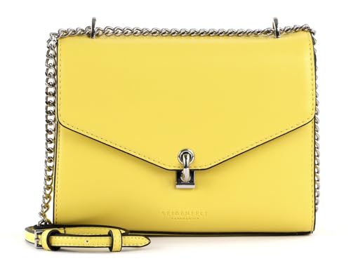 Sac rigide Kisa Funny Lemon au design géométrique et coloris jaune citron vibrant
