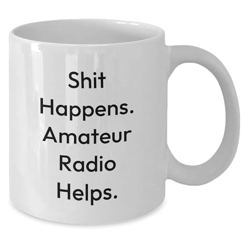 Taza de café blanca Bandillero 11 onzas para radioaficionados miniatura 2