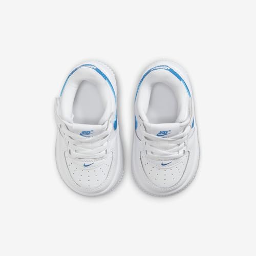 Nike Force 1 Low EasyOn Baby/Toddler Shoes (FN0236-115, White/Blue Beyond)4