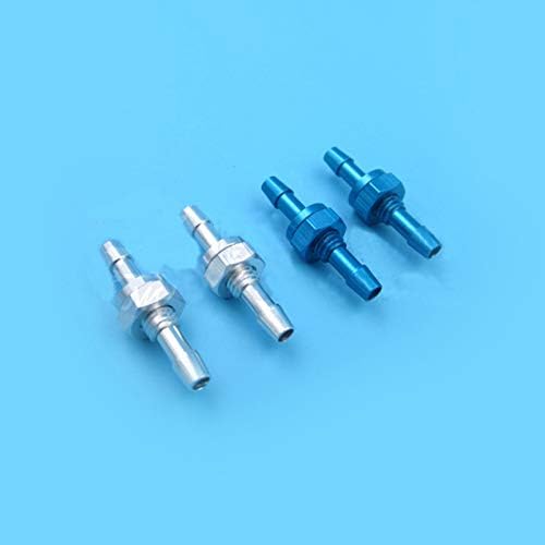 Parts & Accessories 10PCS Aluminum Water-Outlet Nozzles M6 Drainage Mouth Inner Dia. 3mm OD 4.5mm Water Cooling Tube for RC Boat Model Spare Parts - (Color: Short 20mm red)