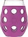 Lifefactory Wine Glass with Protective Silicone Sleeve, 4 Count (Pack of 1), Orange, Cobalt, Grass Green and Huckleberry