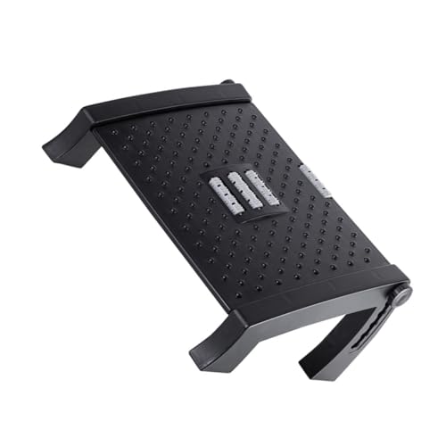 Coussin repose-pieds en plastique ergonomique Cabilock noir rigide