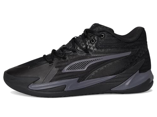 Image of PUMA Mens Dagger Basketball Shoes Puma Black /Galactic Gray 13 Medium