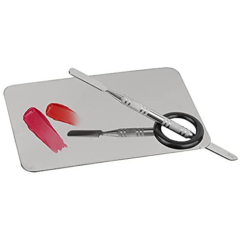 AY Makeup Mixing Blending Palette With Spatula, Flat Shape - Image 2