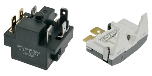 Relé de arranque y protector de sobrecarga QPE2-A4R7MD3 6Pin compatible con refrigeradores Midea, Magic Chef, Danby miniatura 1