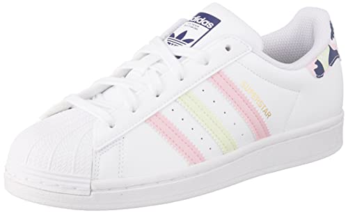 adidas Mixte enfant Superstar J Baskets, Ftwr White Almost Lime True Pink, 37 1/3 EU