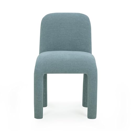 Tov Furniture Georgia Light Blue Performance Chenille Dining Chair by TOV Furniture - Used condition - US$237.82