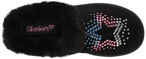 Skechers Kids Girls, Sleepy Slides-Radiant Star, Sneaker, Black, 5