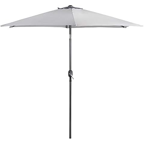 VonHaus 2.7M Parasol with Tilt Function Cover