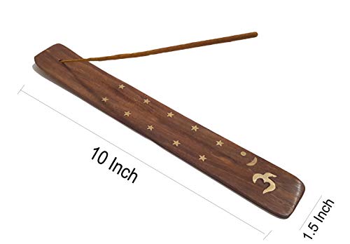 Image of Pure Source India Woods Incense Holder /Agarbatti Stand Gifts Wooden Handicrafts Standard (Om Agarbatti Stand)