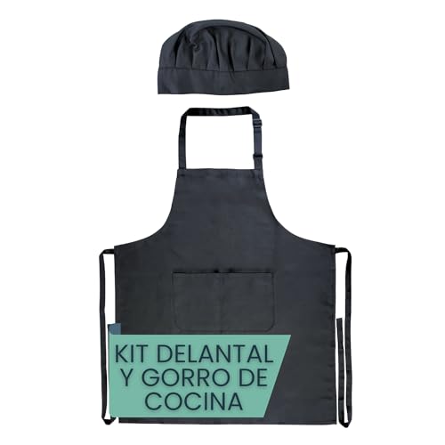 ZESTEREX Avental de cozinha para homem resistente e ajustável com bolsos, avental de cozinha prático e duradouro para uso diário, maçanetas de cozinha impermeáveis