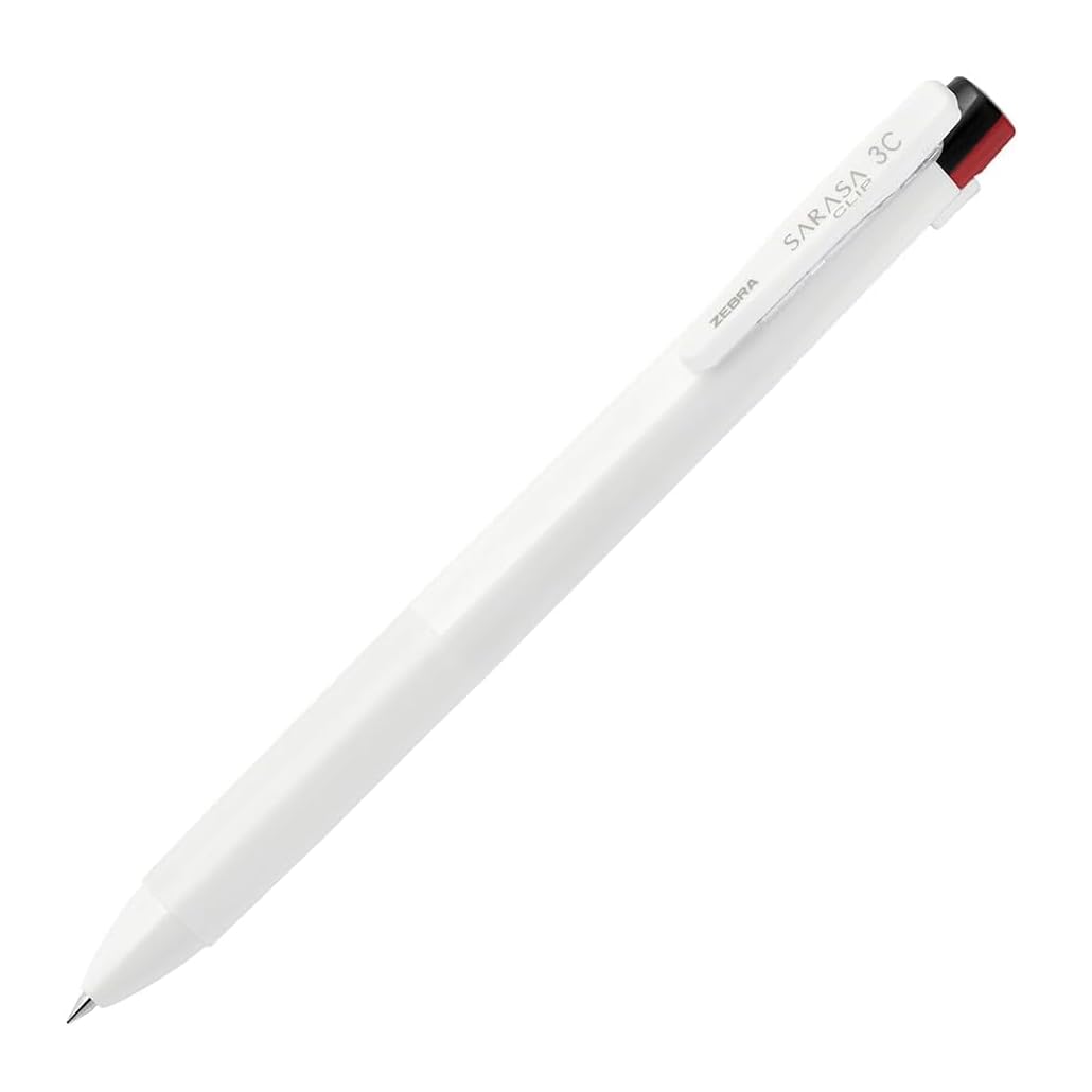 Amazon.com: ZEBRA SARASA Clip 3 Color Ballpoint Pen White 0.5mm