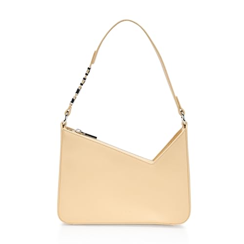 Sac à bandoulière HUGO Mel mini asymétrique couleur jaune roseau