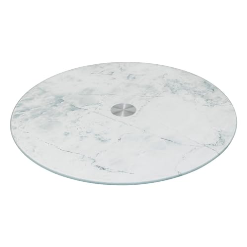 5five - plat tournant effet marbre blanc