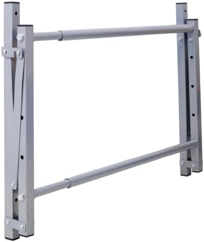 LuckyNote Wall-Mounted Folding Tire Storage, 30.5 to 50.5 Inches Wide, Supports 300 Pounds, Silver Overall size:30.5x24.5x22.5in