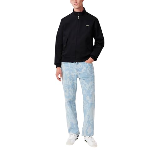 Lacoste Men's Water-Repellent Twill Harrington Jacket4