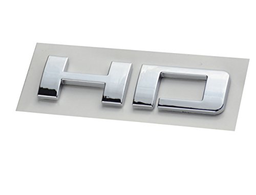 Image of Aimoll 2pcs Chrome Denalihd Denali Hd Nameplate Emblems for Gm 07-16 Yukon Sierra Terrain (Chrome)