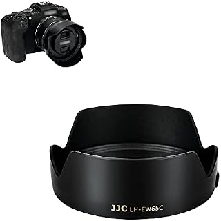 JJC Bagnetowa osłona obiektywu aparatu do Canon RF 16 mm F2.8 STM zamiennik obiektywu Canon EW-65C, odwracalna osłona obiektywu - zmniejsza rozbłysk obiektywu - zapobiega odbiciom - chroni obiektyw