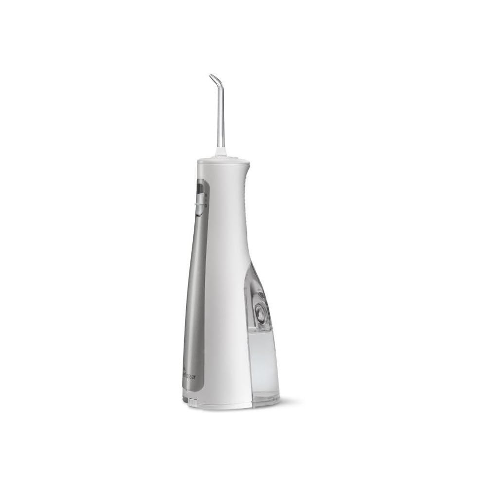 Waterpik Irrigador Inalámbrico con Agua a Presión Portátil con Batería Resistente al Agua para Eliminación de Placa Dental, Ideal para Viajar, Baños Pequeños y Usar en la Ducha, Negro (WF-03UK010)