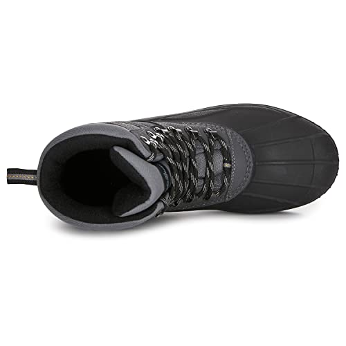 Eddie Bauer Leaven Worth Insulated Mens Hiking Boots | Waterproof Shell, Multi-Terrain Lugs, Warm & Comfortable Design Rubber Traction Outsole With Memory Foam Insole #TOP3