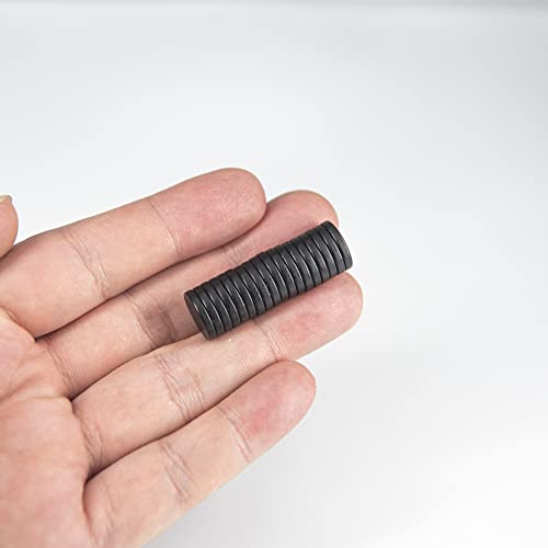 Realth Neodymium Magnets Disc With Epoxy Coating 0.47” X 0.08” 6 Pack Black Strong Permanent Rare Earth Magnet For Fridge Crafts Science (Mdb120206) #TOP1