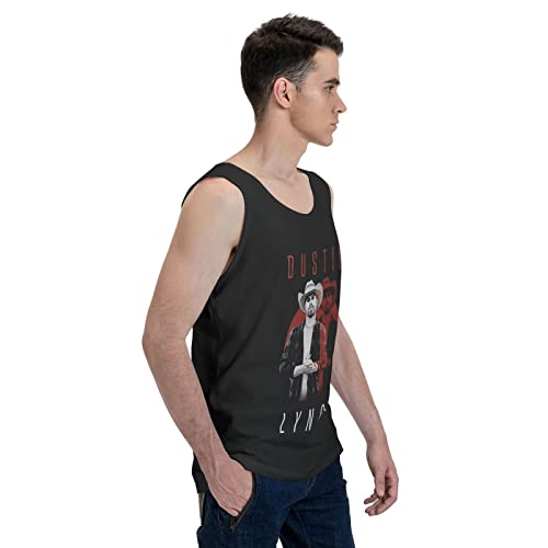 Dustin Singer Lynch Music Tank Top Men's Cotton Casual Vest O-Neck Summer Sleeveless Shirts Xx-Large Black #TOP3