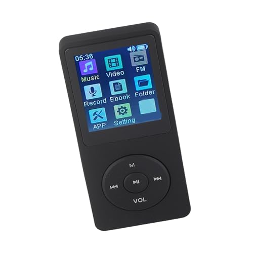 Cosiki Reproductor MP4 de 1,8 Pulgadas, Reproductor MP3 de Vídeo Portátil, de Música Digital con Pantalla LCD y Altavoz Integrado, Compatible con Tarjeta TF, Ideal para Estudiantes, Niños y Correr