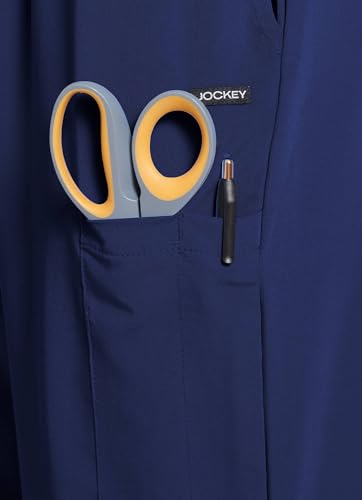 Jockey Men's Scrubs Men's Seven Pocket Stretch Scrub Pant, New Navy, M - image 4