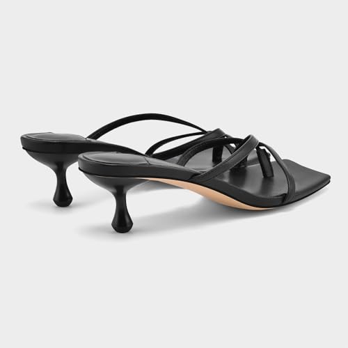 MIRAAZZURRA Slingback Kitten Heels - Pointed Toe Pumps With Buckle Strap, 1.7 Inch Low Heel - View #6