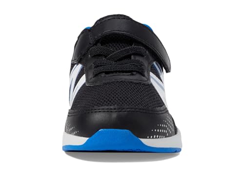 Image of New Balance Kid's Dynasoft 545 V1 Bungee Lace with Top Strap Running Shoe, Black /Blue Oasis, 4 W Infant