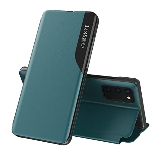Étui pour Samsung Galaxy Note 20 cuir vert anti-chute
