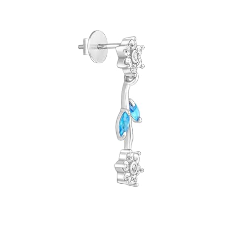 Image of GIVA 925 Silver Bluey Floral Set| Gifts for Women and Girls | With Certificate of Authenticity and 925 Stamp | 6 Months Warranty*