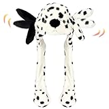 Easfan Animal Hat with Plush Moving Ears Jumping Pop Up Beating Hat Dress Up Cosplay Easter Birthday Gift for Kids, 22''