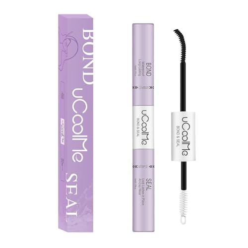 uCoolMe Lash Bond and Seal Waterproof for Lash Clusters 144Hours Long-Lasting Non-Irritating for DIY at Home(Black Bond 10ML)