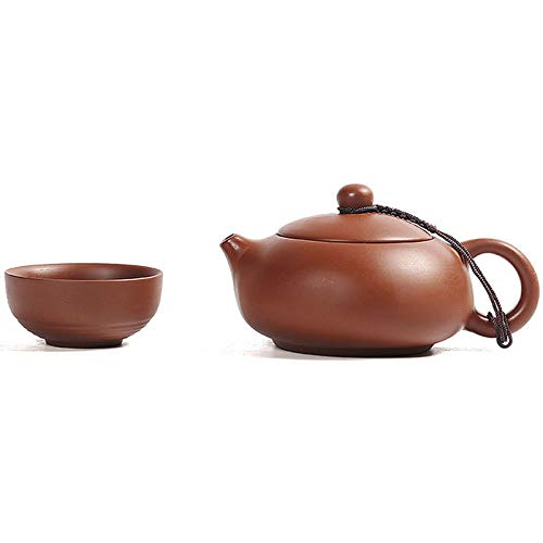 Queena CJ-00914-01QY Portable Yixing Zisha Tea Set Handmade Purple Clay Teapot Teacups Traditional Chinese Style Xishi Teapot thumb #4