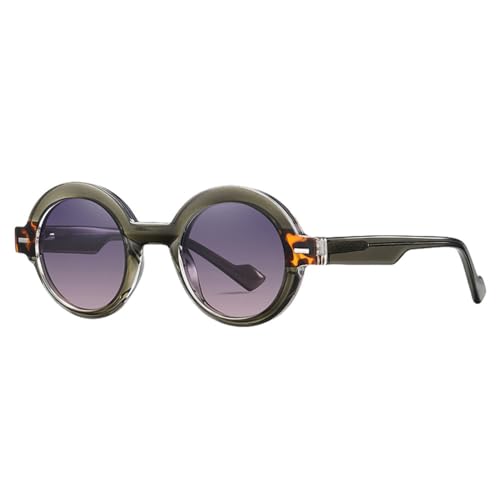Lunettes de soleil rondes pour hommes et femmes MUTYNE protection solaire extérieure en acétate