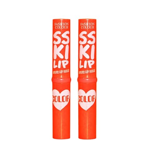 Image of FASHION COLOUR Kiss Lip Balm For All Skin Types | For Dark, Dry & Pigmented Lip | Moisturising, Non-Sticky, Shiny & Soft Lip | Tinted Balm (01 Vivid Peach)