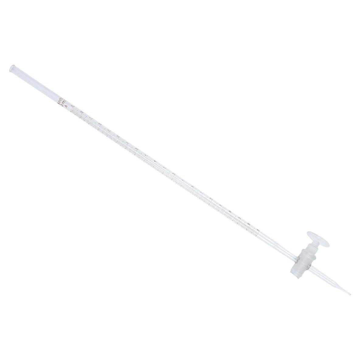 Burette in vetro, Buretta for acido in vetro borosilicato 2 pezzi multicolore capacità multiple for laboratorio scolastico(Transparent,10ml)